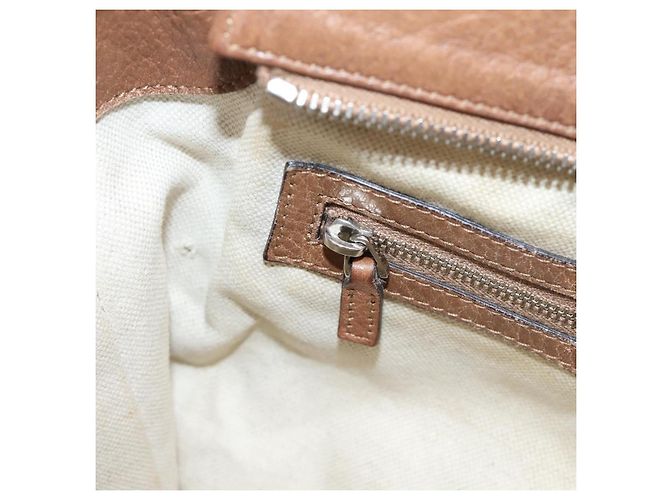 GUCCI Miss GG Hand Bag Leather Brown Silver 323675 - vista 24
