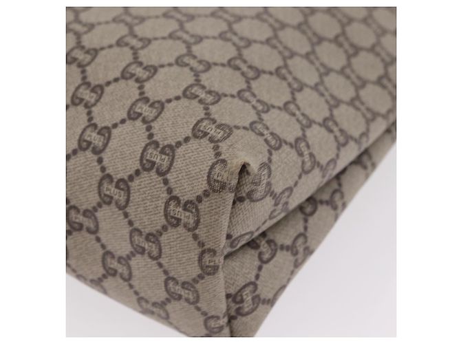 GUCCI GG Plus Supreme Web Sherry Line Tote Bag PVC Beige Gold - vista 16