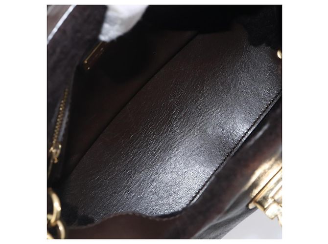 Salvatore Ferragamo Hand Bag Leather 2way Brown Gold - vista 10