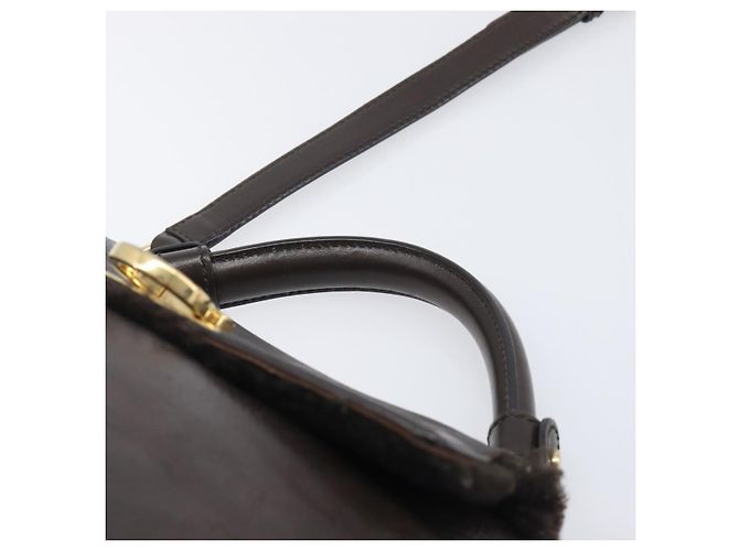 Salvatore Ferragamo Hand Bag Leather 2way Brown Gold - vista 14