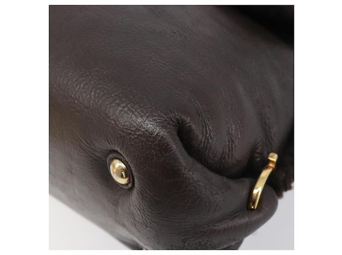 Salvatore Ferragamo Hand Bag Leather 2way Brown Gold - vista 17