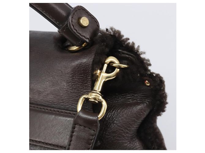 Salvatore Ferragamo Hand Bag Leather 2way Brown Gold - vista 22
