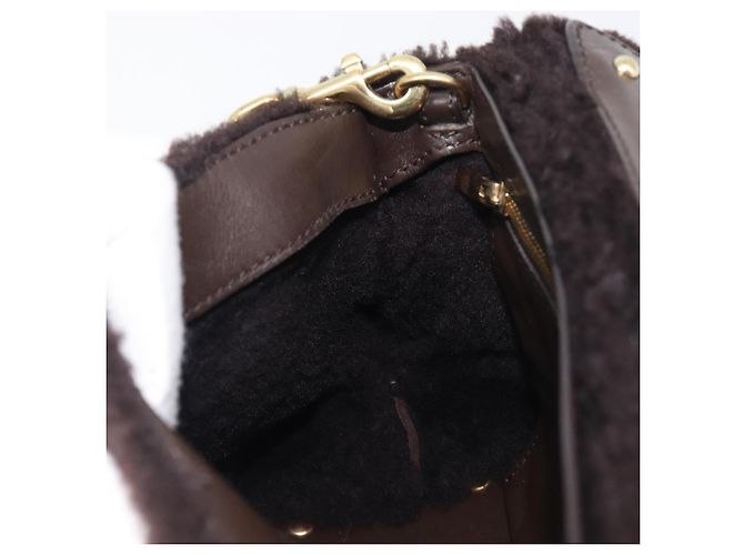 Salvatore Ferragamo Hand Bag Leather 2way Brown Gold - vista 28