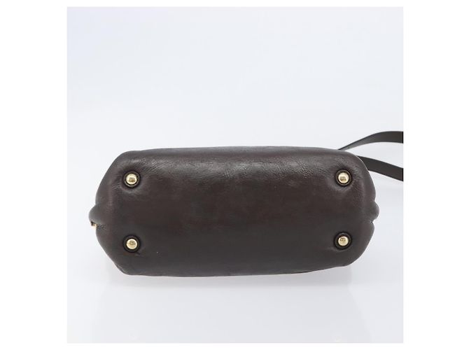Salvatore Ferragamo Hand Bag Leather 2way Brown Gold - vista 6