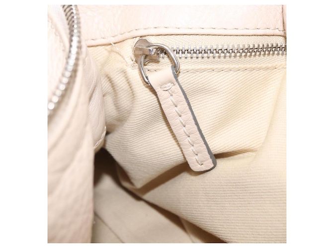 Chloé Chloe Paddington Hand Bag Leather Ivory Gold Tone - vista 25
