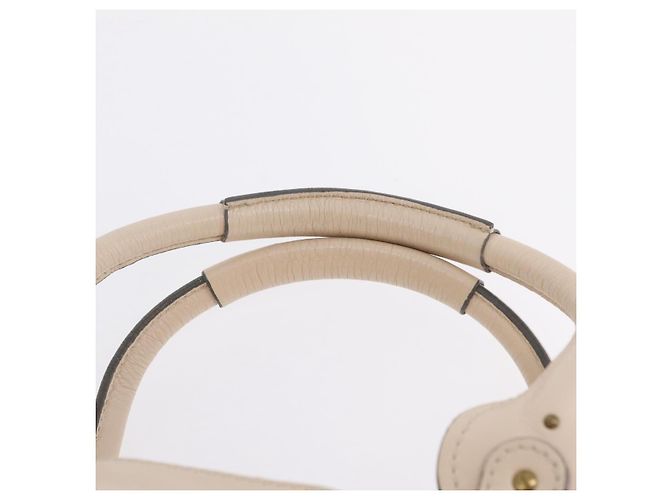 Chloé Chloe Paddington Hand Bag Leather Ivory Gold Tone - vista 8