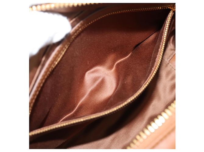 Miu Miu Arkady Hand Bag Leather 2way Brown Gold - vista 24