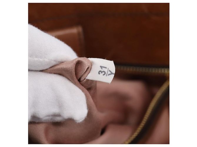 Miu Miu Matelasse Hand Bag Vitellolux 2way Brown Gold - vista 11