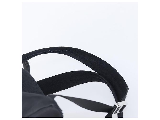 FENDI Monster Backpack Leather Nylon Black Silver - vista 15