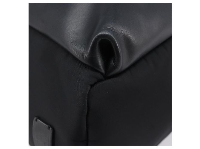FENDI Monster Backpack Leather Nylon Black Silver - vista 18