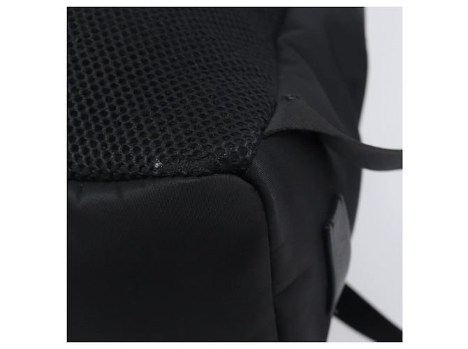 FENDI Monster Backpack Leather Nylon Black Silver - vista 19