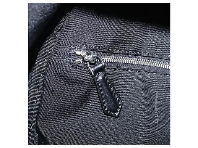 FENDI Monster Backpack Leather Nylon Black Silver - vista 27