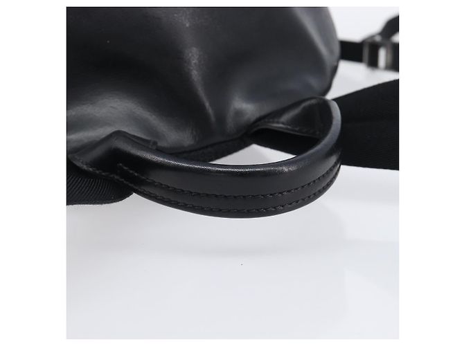 FENDI Monster Backpack Leather Nylon Black Silver - vista 7