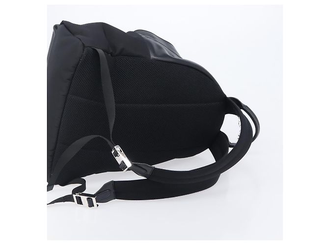 FENDI Monster Backpack Leather Nylon Black Silver - vista 8