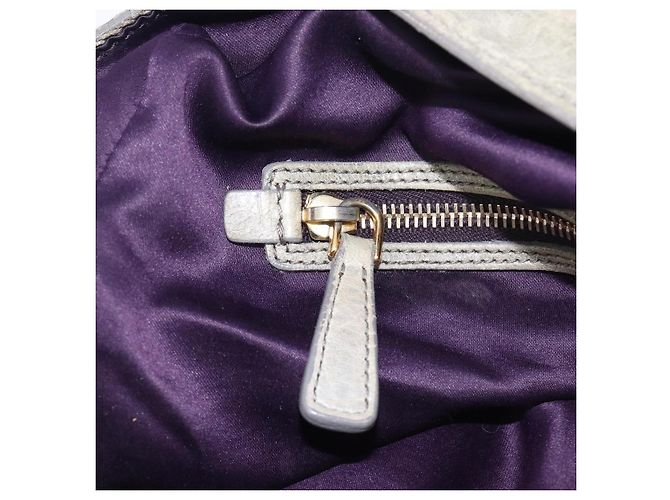 Miu Miu Hand Bag Leather 2way Beige Gold - vista 29