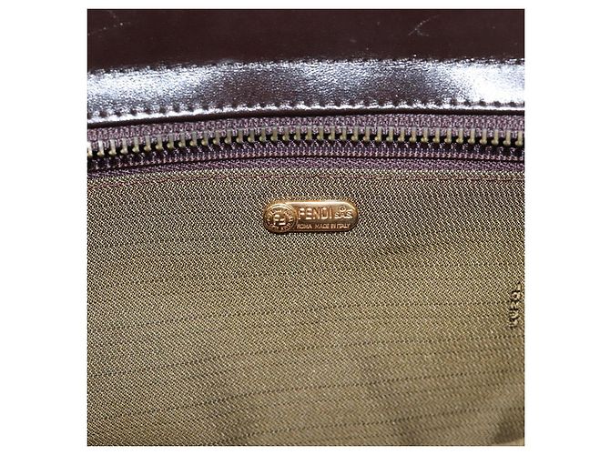 FENDI Zucca Canvas Hand Bag Black Gold Tone - vista 19