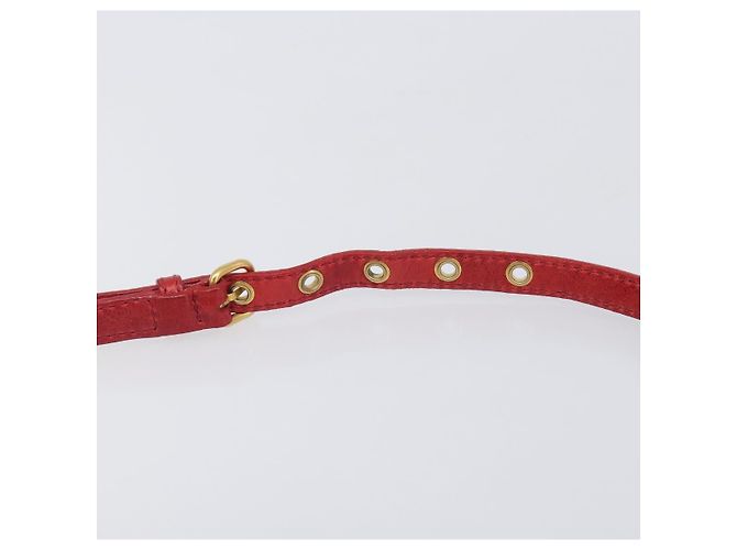 Miu Miu Handtasche Leder 2way Rot Gold - Ansicht 16