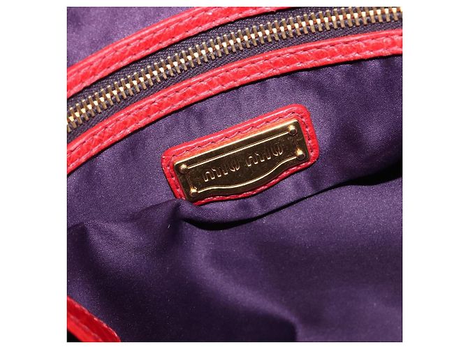 Miu Miu Handtasche Leder 2way Rot Gold - Ansicht 24