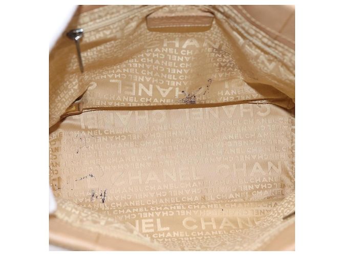 CHANEL Tote Bag Caviar Skin Beige Silver CC - vista 10