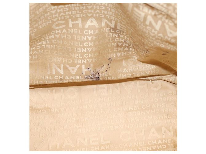CHANEL Tote Bag Caviar Skin Beige Silver CC - vista 11