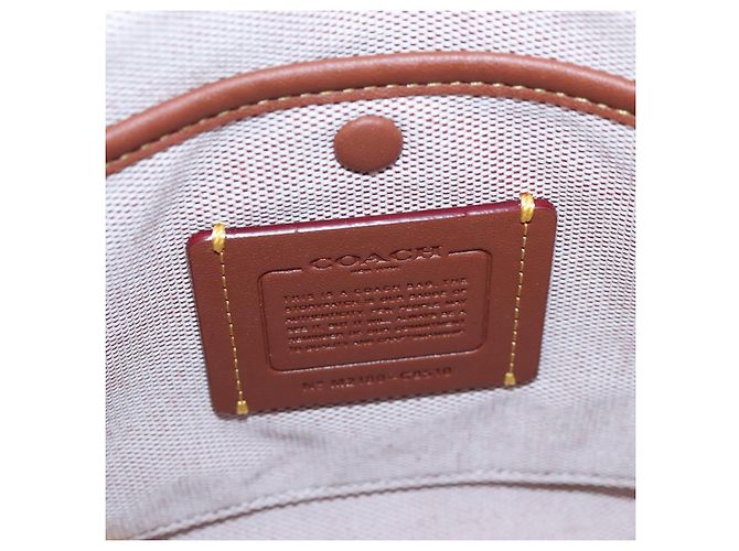 Coach Rogue 25 Hand Bag Leather 2way Pink Gold - vista 11