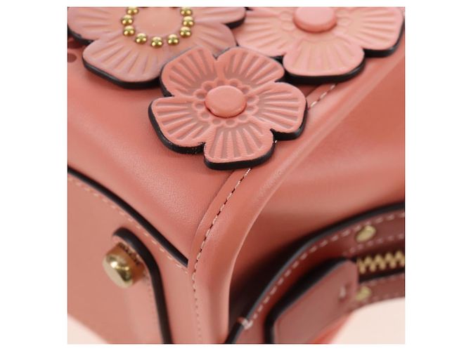 Coach Rogue 25 Hand Bag Leather 2way Pink Gold - vista 20