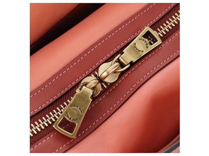Coach Rogue 25 Hand Bag Leather 2way Pink Gold - vista 23