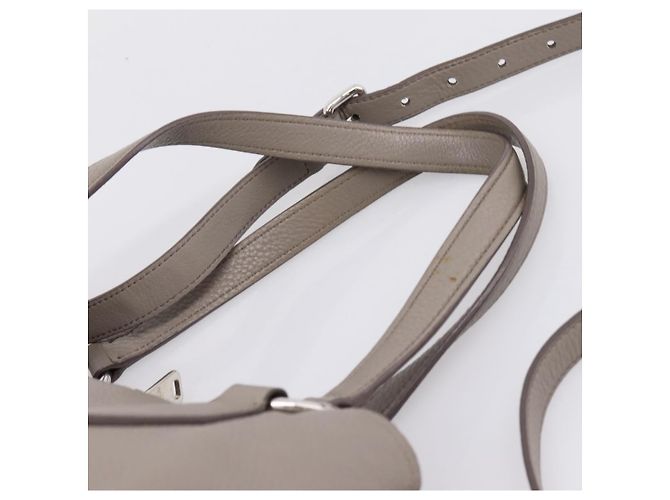 Miu Miu Hand Bag Leather 2way Gray Silver - vista 15
