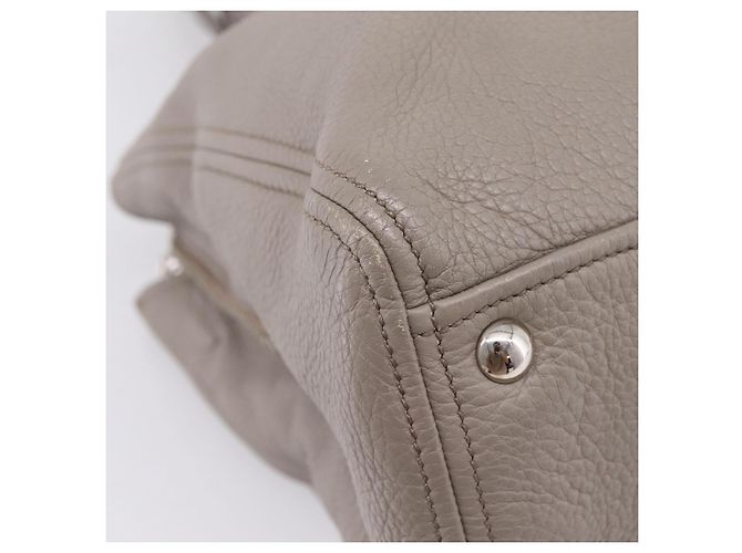 Miu Miu Hand Bag Leather 2way Gray Silver - vista 18