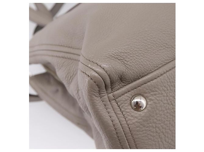 Miu Miu Hand Bag Leather 2way Gray Silver - vista 20
