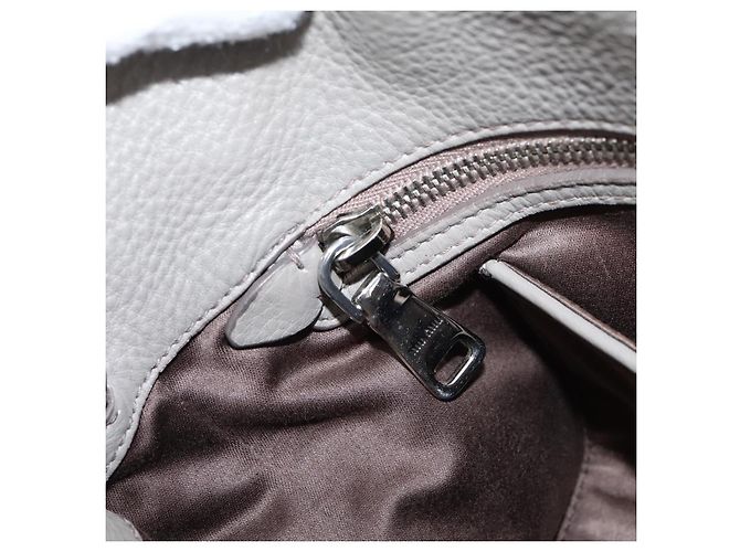 Miu Miu Hand Bag Leather 2way Gray Silver - vista 24