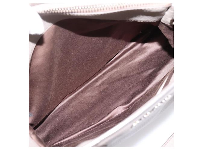 Miu Miu Hand Bag Leather 2way Gray Silver - vista 29