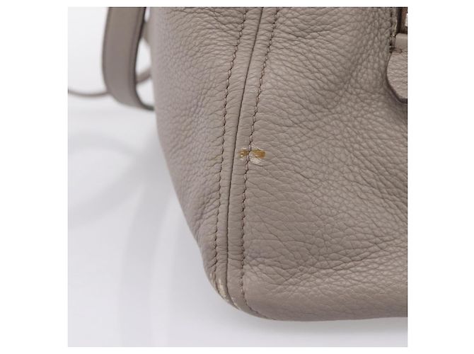 Miu Miu Hand Bag Leather 2way Gray Silver - vista 6