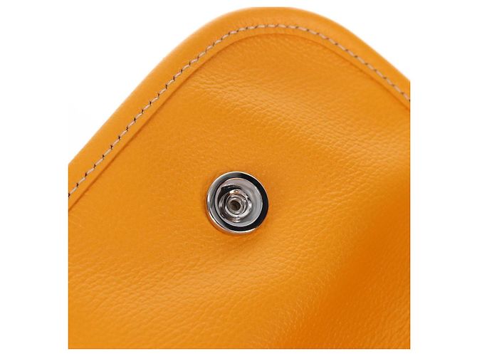 Goyard Herringbone Saint Léger Backpack PVC Leather Yellow - vista 27