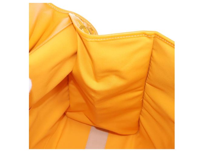 Goyard Herringbone Saint Léger Backpack PVC Leather Yellow - vista 30