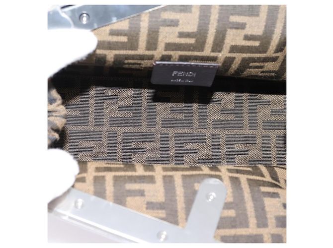 FENDI First Small Bag Shoulder Bag Leather Purple Silver 8BP129 - vista 10