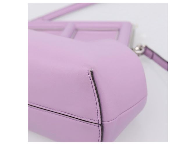 FENDI First Small Bag Shoulder Bag Leather Purple Silver 8BP129 - vista 15