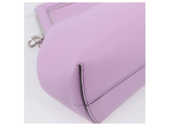 FENDI First Small Bag Shoulder Bag Leather Purple Silver 8BP129 - vista 18
