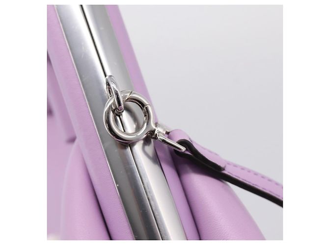 FENDI First Small Bag Shoulder Bag Leather Purple Silver 8BP129 - vista 19
