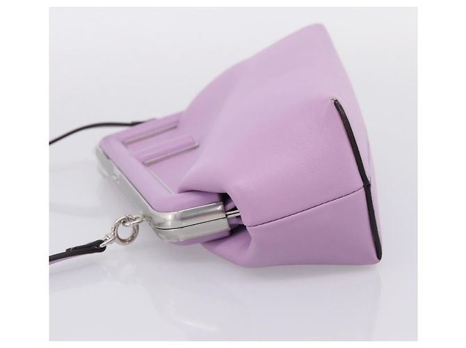 FENDI First Small Bag Shoulder Bag Leather Purple Silver 8BP129 - vista 4