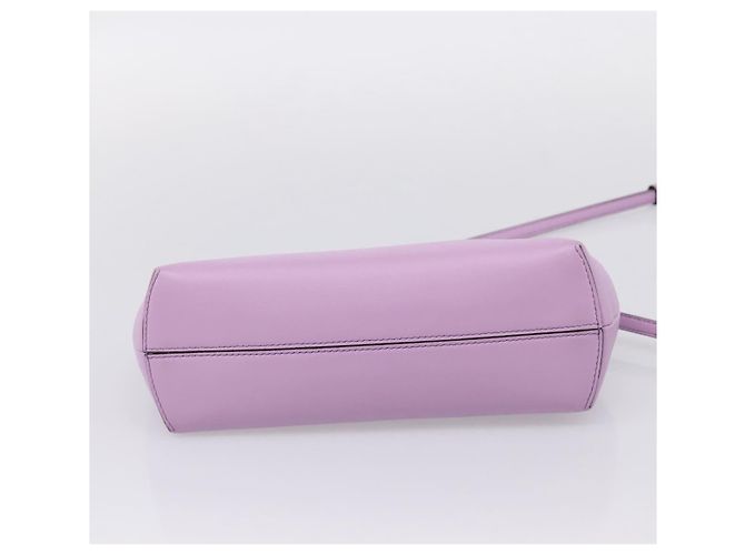 FENDI First Small Bag Shoulder Bag Leather Purple Silver 8BP129 - vista 5