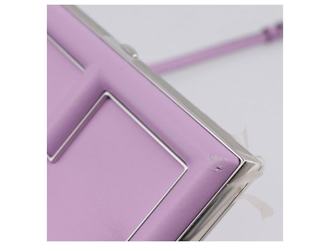 FENDI First Small Bag Shoulder Bag Leather Purple Silver 8BP129 - vista 7