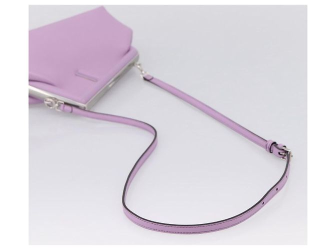 FENDI First Small Bag Shoulder Bag Leather Purple Silver 8BP129 - vista 9