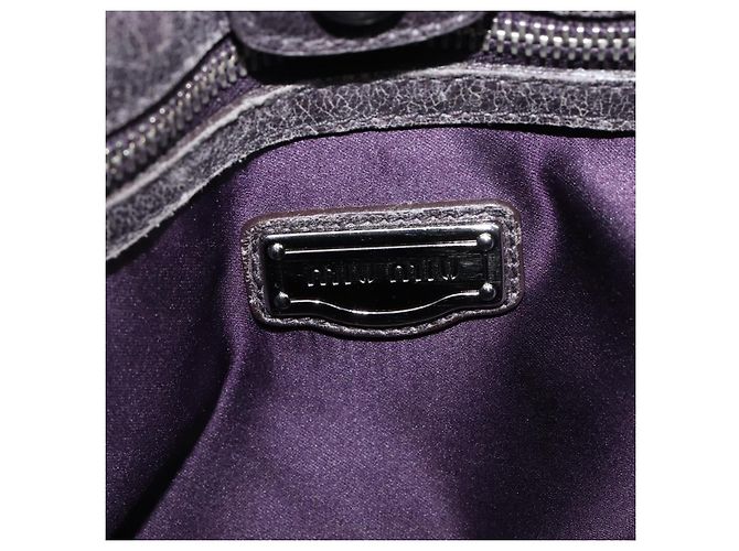 Miu Miu Hand Bag Leather 2way Gray Silver - vista 23