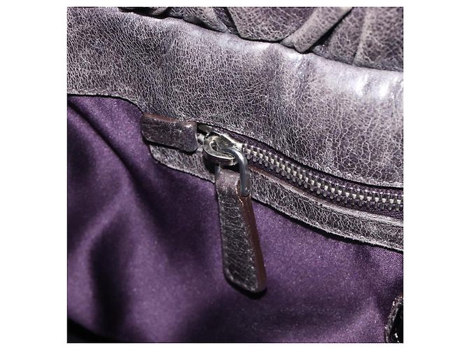 Miu Miu Hand Bag Leather 2way Gray Silver - vista 26