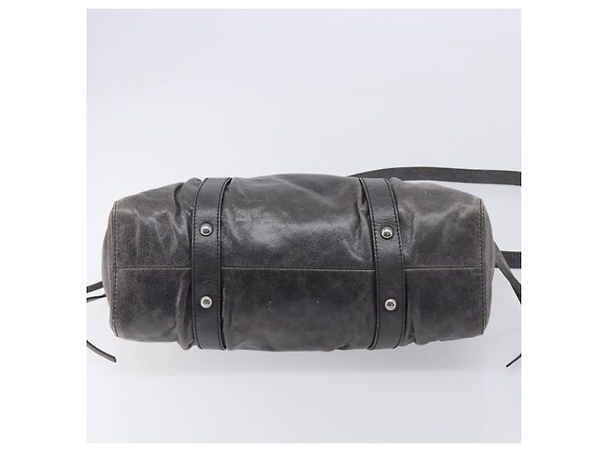 Miu Miu Hand Bag Leather 2way Gray Silver - vista 5