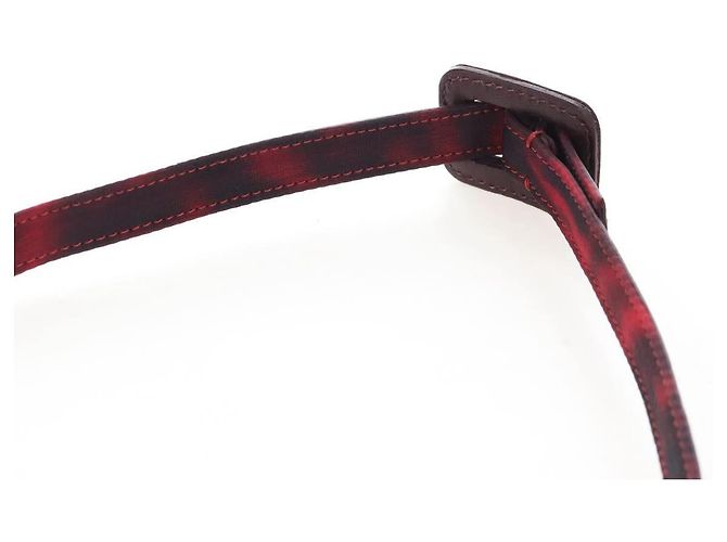 Christian Dior Trotter Canvas Saddle Waist bag Red Gold - vista 14