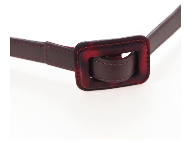 Christian Dior Trotter Canvas Saddle Waist bag Red Gold - vista 8