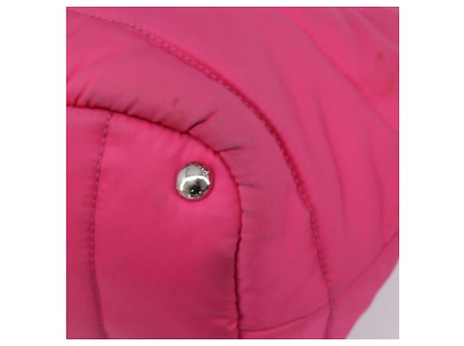 PRADA Handtasche Nylon Rosa Silber - Ansicht 10