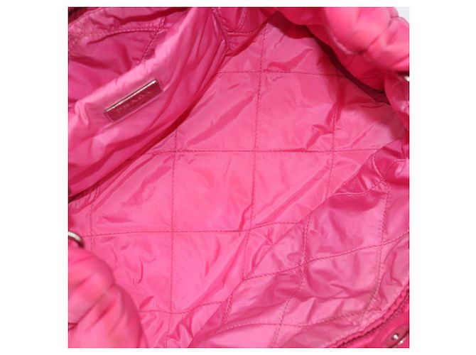 PRADA Handtasche Nylon Rosa Silber - Ansicht 11